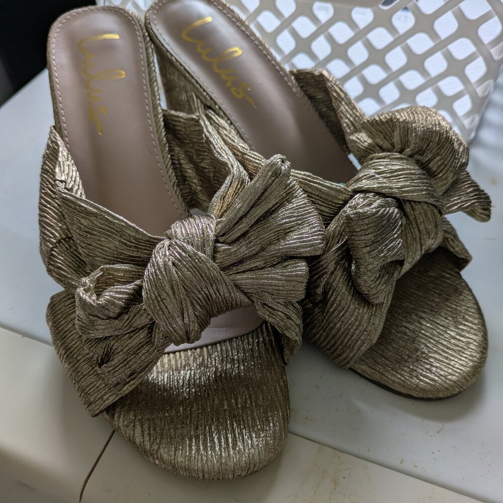 Gold heels
